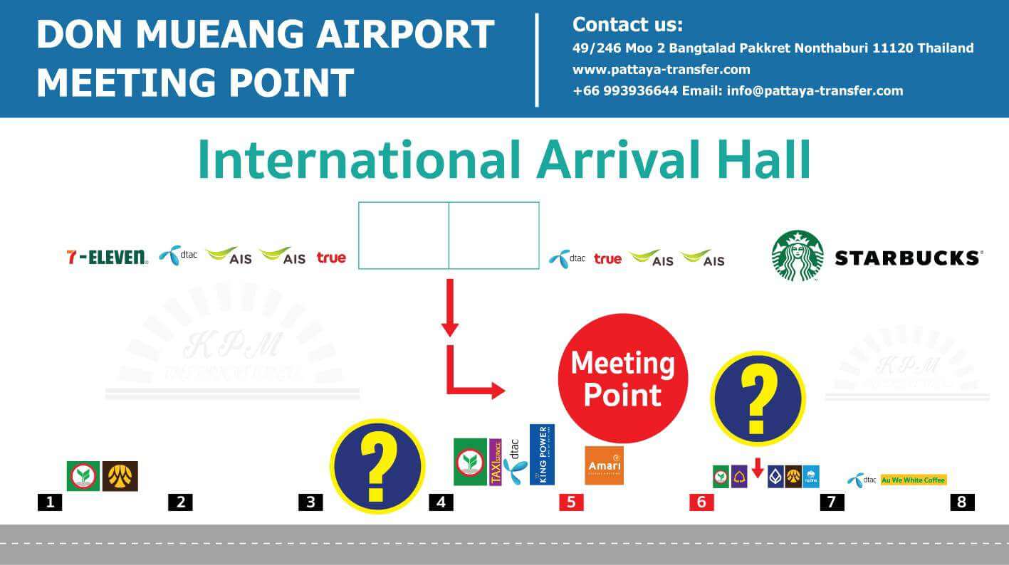 место встречи клиентов с международных рейсов в Дон Муанг